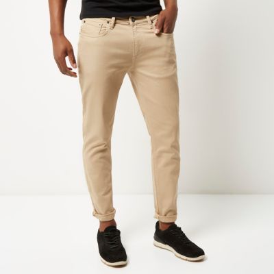 Light brown Jimmy slim tapered jeans